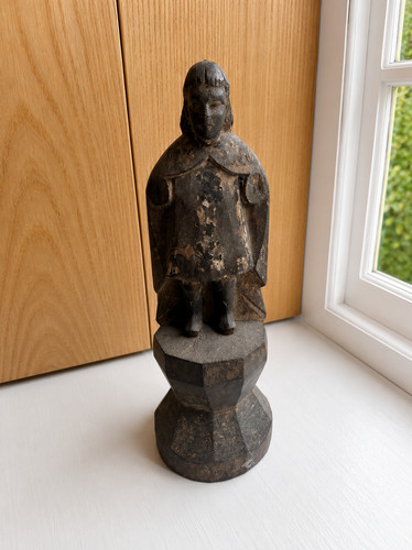 Antique hand carved wooden - hand,