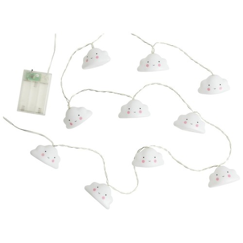 Cloud string lights battery - cloud,