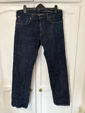 J Lindeberg Mens Raw Selvedge Jeans Indigo Size W34 L32