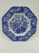 Vintage Spode Blue Room Plate Jasmine Floral Farmhouse Cottagecore Gallery Wall