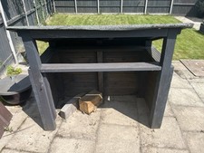 OUTSIDE LOG STORAGE. GARDEN STORAGE. WITH FELT ROOF. VERY GOOD CONDITION.
