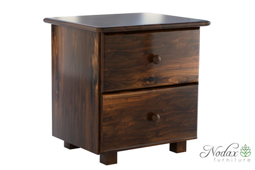 Wooden bedside table with 2 - bedside,