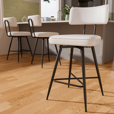 26" Swivel Bar Stools Set of 3