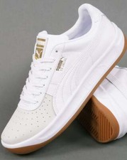 Puma Men's GV Special Trainer White/Gold - 80s Casuals, Tennis, Guillermo Vilas