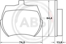 A.B.S. 36011 Brake Pad Set