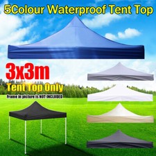 Garden Replacement Gazebo Top Cover 600D 3M×3M Waterproof Canopy Roof Tent