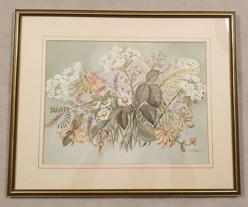 Vintage framed watercolour - framed,