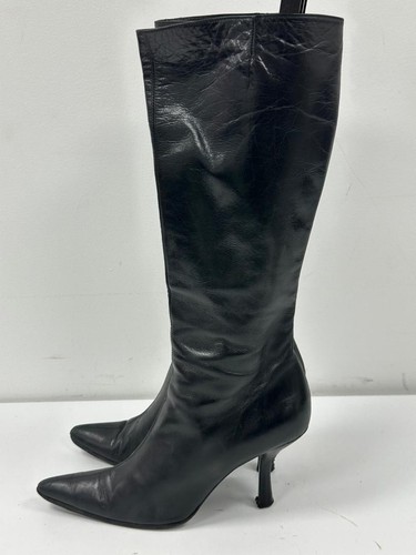 Ladies women black leather - ladies, women's