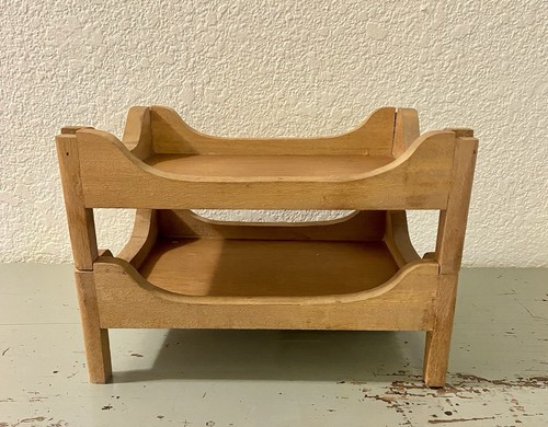 Vintage wooden tier tray - vintage,