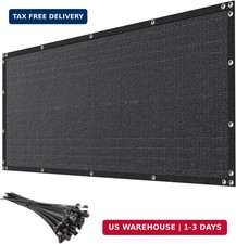 6' x 50' Black Privacy Screen