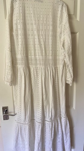 Zara white cotton - , broderie