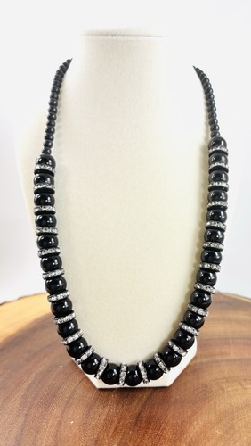 Vintage heavy jet black glass - vintage,