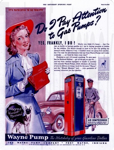 1942 wayne gas - 1942, 12"