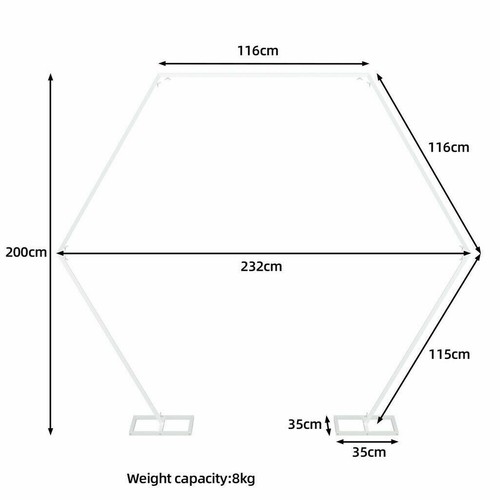 White wedding arch frame - arch,