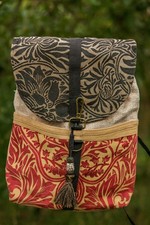 Handmade William Morris & Co Tapestry Backpack – Vintage Arts & Crafts Style