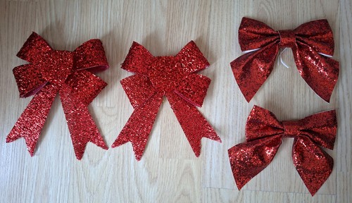 Lot red glitter - lot, of