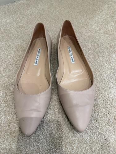 Manolo blahnik nude leather - blahnik,