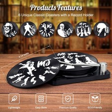 Retro Vinyl Record Drink