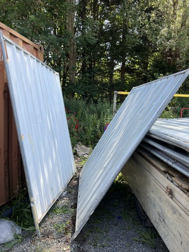 Used steel site - site, hoarding