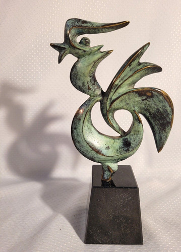 Awesome bronze cockerel - bronze,