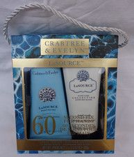 CRABTREE & EVELYN LA SOURCE HAND THERAPY SET HAND CREAM & HAND SCRUB 100g EACH
