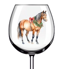 12x Colourful Christmas Horse