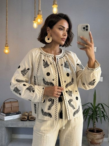 Zara boho embroidered tassel - boho,