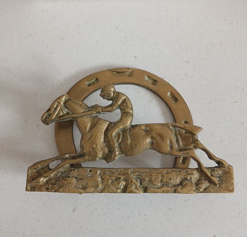 Vintage brass horse letter - horse,
