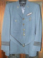 WW2 RAF WING COMMANDER JACKET 1957 DATED & SHIRT