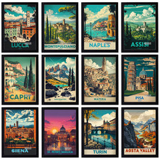 Vintage Holiday Travel Poster