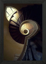 Spiral staircase in the old