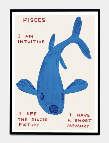 David shrigley pisces - pisces, poster