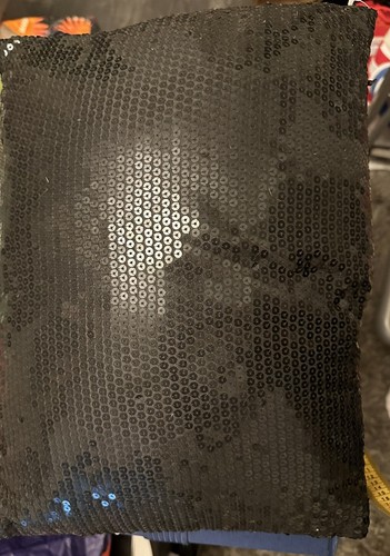 Black sequinned decorative - 1,