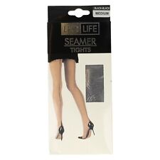 Ladies Leg Life Seamer Tights Black  : 47B141