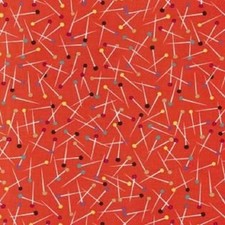 Fat Quarter Pin Scatter Orange