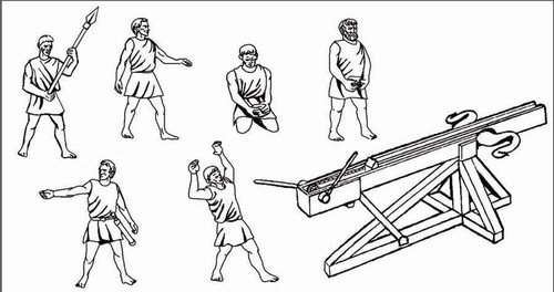 Hat scale greek catapult - greek, catapult&
