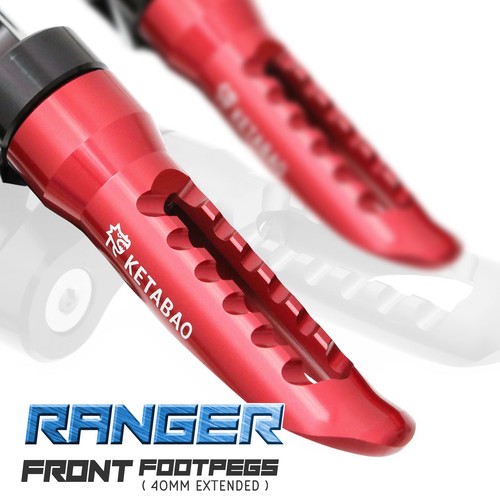 Red ranger front foot pegs - red,