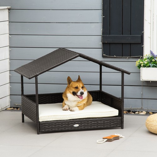 Pawhut wicker dog - wicker,