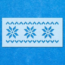 Pixeled Border Pattern Star