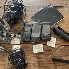 Sony Ericsson Collection K800 And C903 Speakers And Headphones Untested