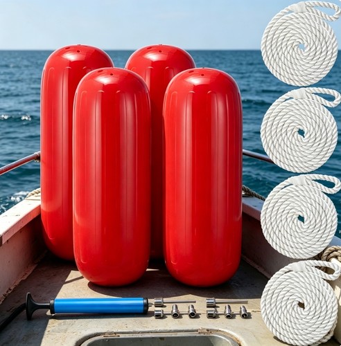 Boat fender inflatable - 4x, pvc