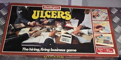 Vintage 1985 ulcers board - board, game