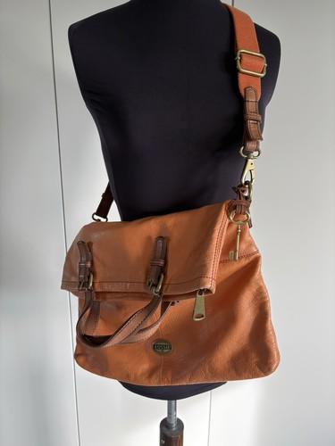 Vintage fossil orange leather - fossil,