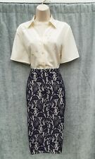 WIGGLE,PENCIL SKIRT,BLUE