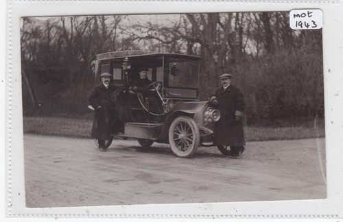 1910 postmark motor car with - motor,