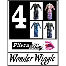 50s 60s Vintage Style Wonder Wiggle 3/4 Sleeve Swing Rockabilly Dress 4 sizes 