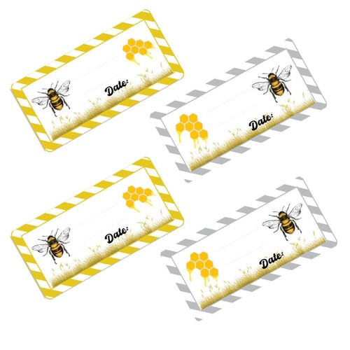 Honey bee jar - jar, labels,
