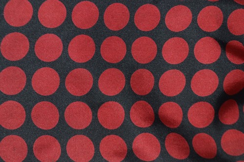 Black silk ascot - black, cravat