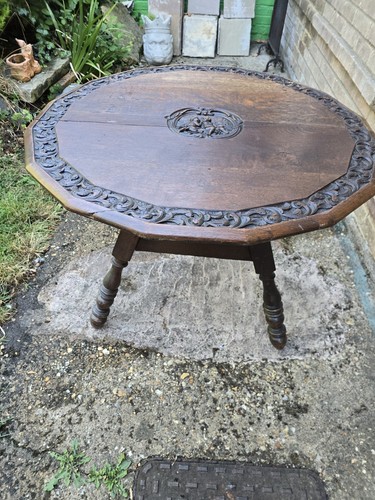 C1900 antique carved oak - antique,