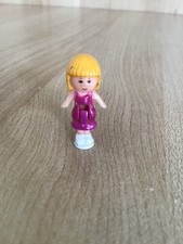 BLUEBIRD 1991 POLLY POCKET FUNTIME CLOCK BLUE SUNSHINE MIDGE FIGURE FOR PLAYSET